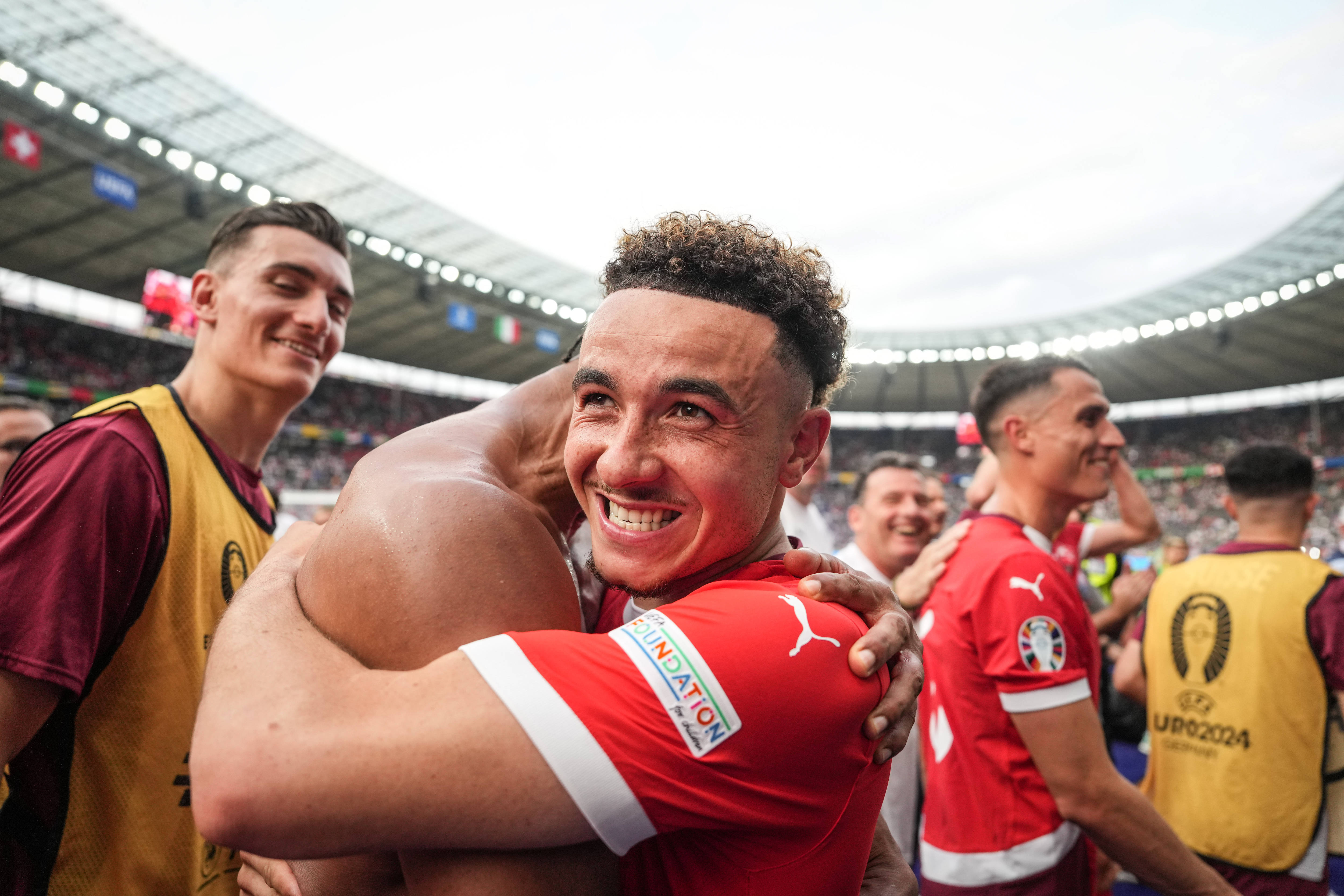 瑞士在对阵保加利亚的比赛中-击败对手