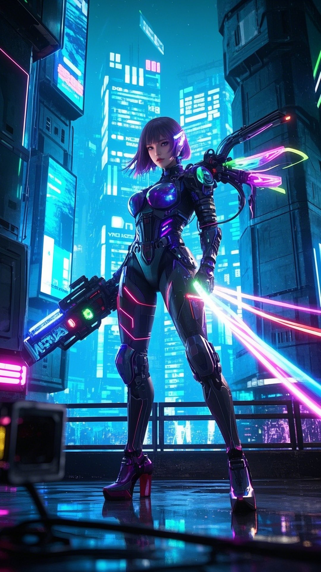 包含赛博朋克与未来幻想将在虚拟世界中战斗的词条